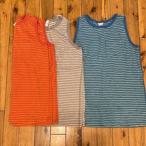 Hanna Andersson Kids Tank Tops - Blue, Gray, Orange | 150/US 12